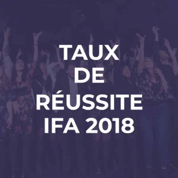 Taux de réussite IFA 2018