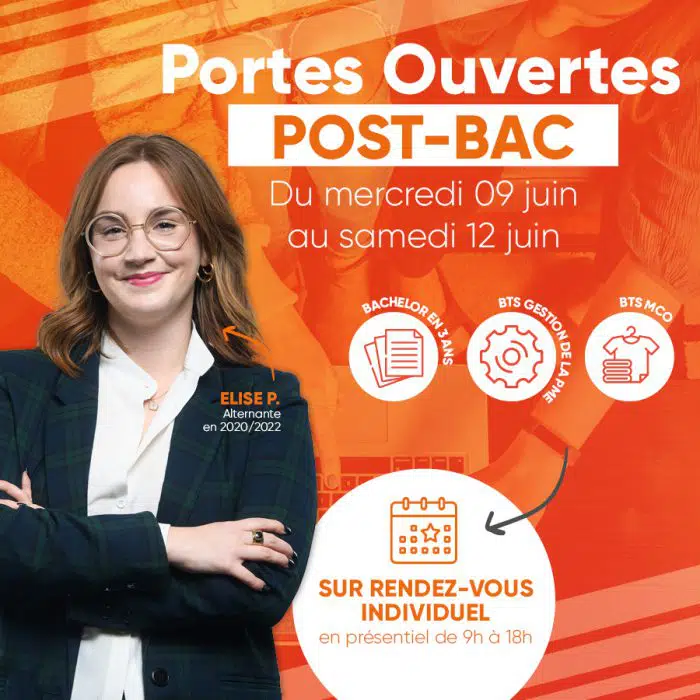 Portes Ouvertes POST BAC – Du mercredi 09 au samedi 12 juin