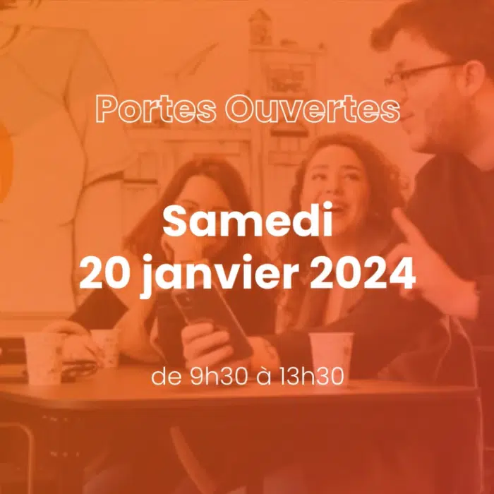 Portes Ouvertes – Samedi 20 janvier de 9h30 à 13h30