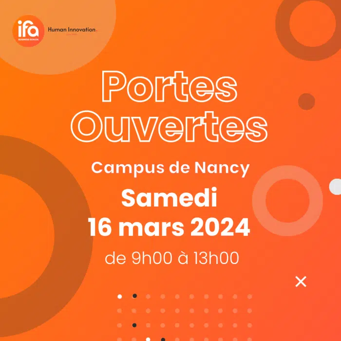 Portes Ouvertes Nancy– Samedi 16 mars de 9h00 à 13h00